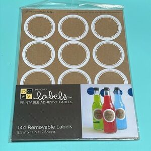 Designer Labels Printable Adhesive Labels